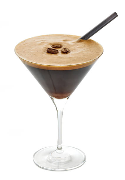 copa de cóctel espresso martini - café solo fotografías e imágenes de stock