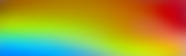 istock Wide gradation for display product ad website wallpaper template deep yellow. Colorful gradient mesh background bright yellow green. 1393975815