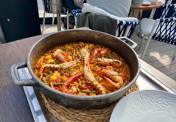 istock Traditional Paella served at restaurant in Marbella, Spain 1393975825