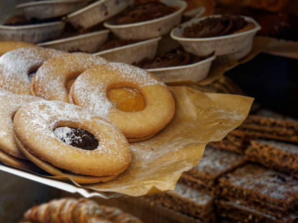 istock chocolate chip cookies in a shop 1393976045