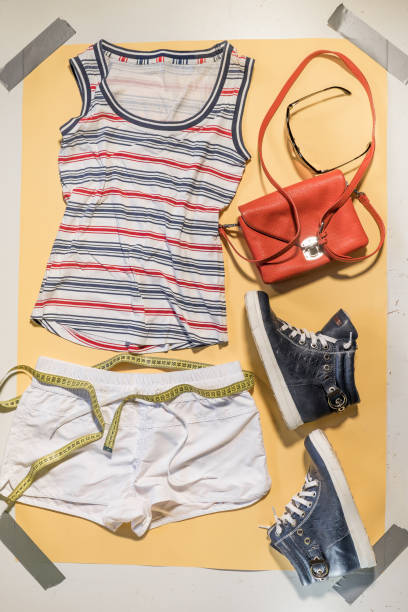 istock women's summer outfit top view 1393981325