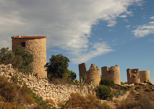 Ruins in Spain stock photo