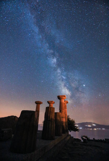 istock assos ancient city and galaxy 1393982591