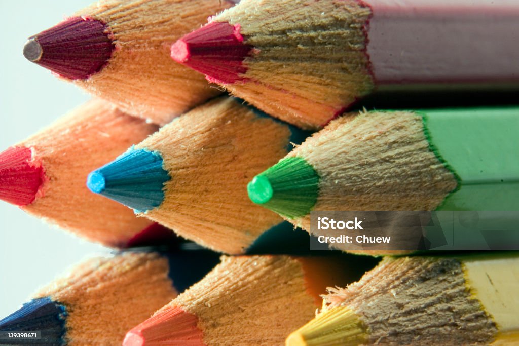 Lápis coloridos - Foto de stock de Abstrato royalty-free
