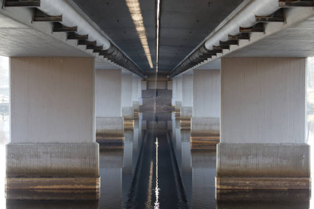 istock Under the bridge water flows... symmetry in Halmstad, Sweden 1393990606