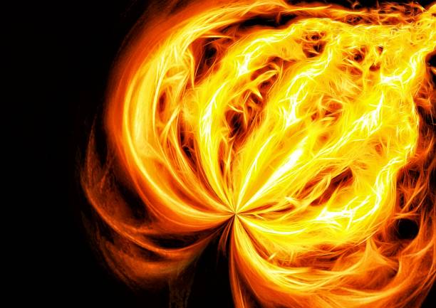 istock 3D illustration of a burning fireball 1393990614