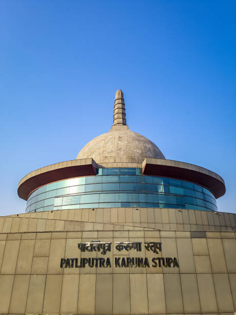 istock buddha stupa with bright blue sky at morning from low angle 1393990986