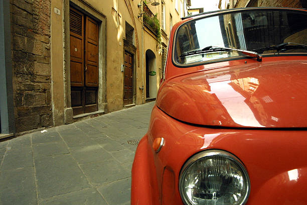 istock small car on Italian street 139399427