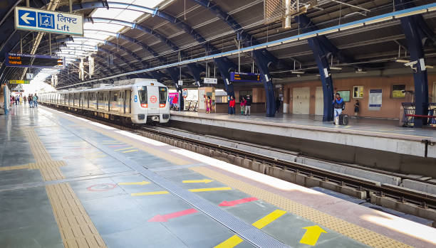 metro railway station from different angle from flat angle metro railway station from different angle from flat angle image is taken at delhi metro station new delhi india on Apr 10 2020. delhi metro stock pictures, royalty-free photos & images