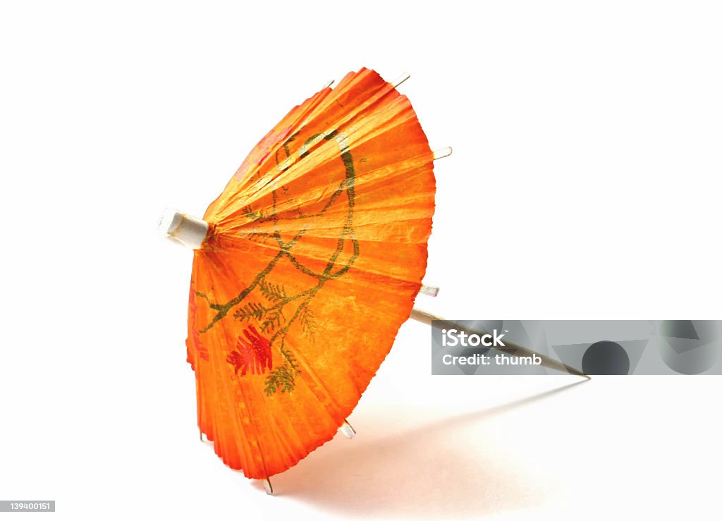Koktajl z pomarańczowy Parasol - Zbiór zdjęć royalty-free (Parasolka do drinków)