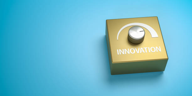 istock Golden magic box with a metallic Knob turned on full scale with the word 