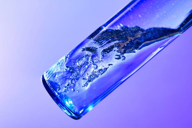 istock Liquids and bubbles in a blueback bottle 1394001777