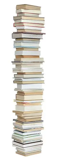 Photo of High tower of books for knowledge 