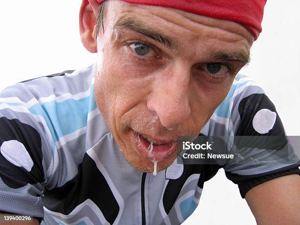 Exhausted Bike Rider Stock Photo - Download Image Now - Cycling, Athlete, Exercising