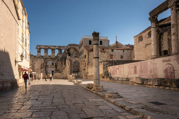 View of the Silver Gate of the Diocletian's Palace in Split, Croatia