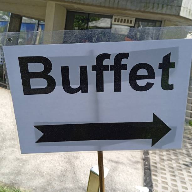 istock a Buffet sign in gastronomy or catering 1394004014