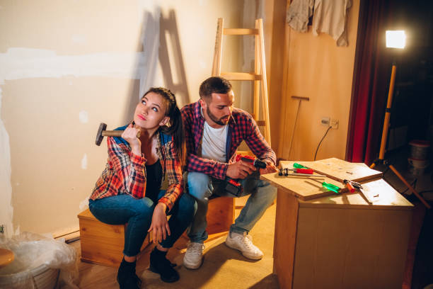 istock Young couple renovating their new home 1394004204