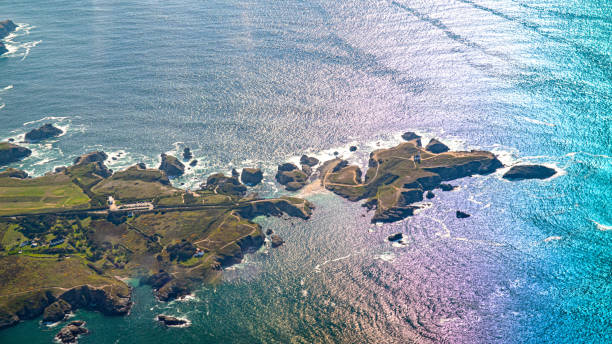 istock Belle-ile at sea seen from the sky 1394006883