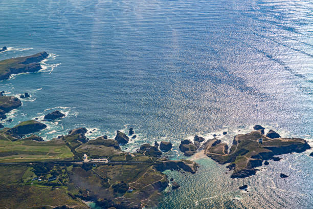 istock Belle-ile at sea seen from the sky 1394006885