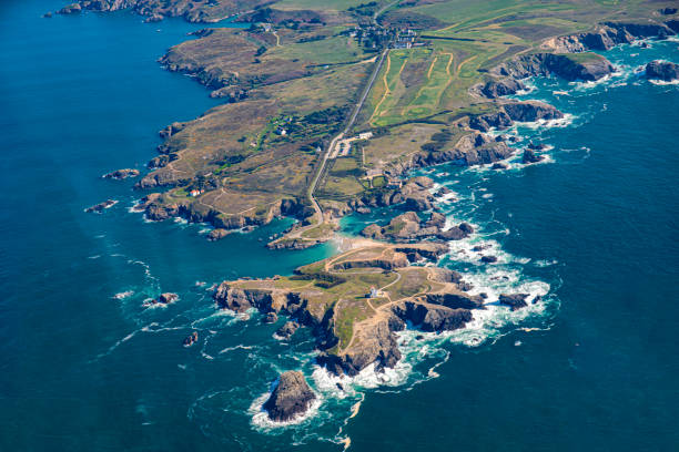istock Belle-ile at sea seen from the sky 1394006891