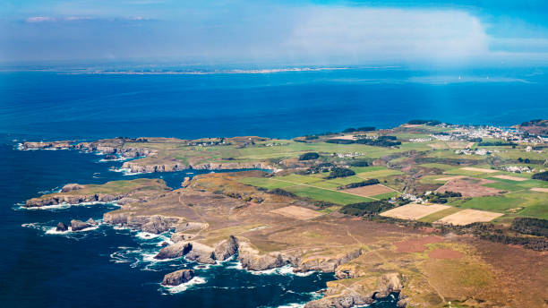 istock Belle-ile at sea seen from the sky 1394006925