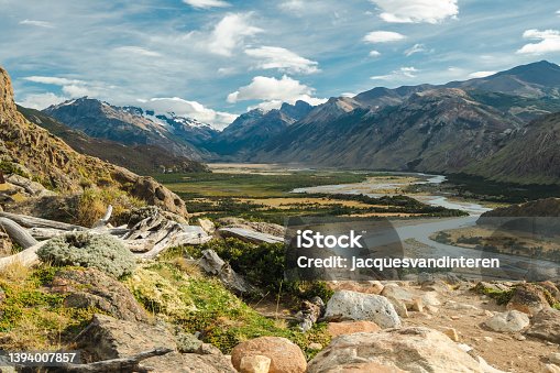 istock Overview of the valley near El Chaltén, Patagonia, Argentina 1394007857
