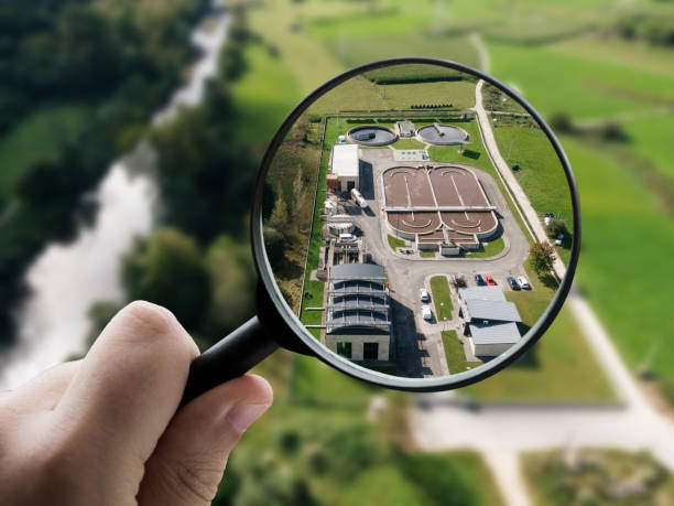istock Focusing on a sewage treatment plant 1394008240