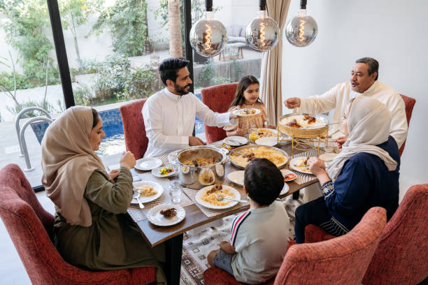 istock Three-generation Riyadh family eating midday meal together 1394010527
