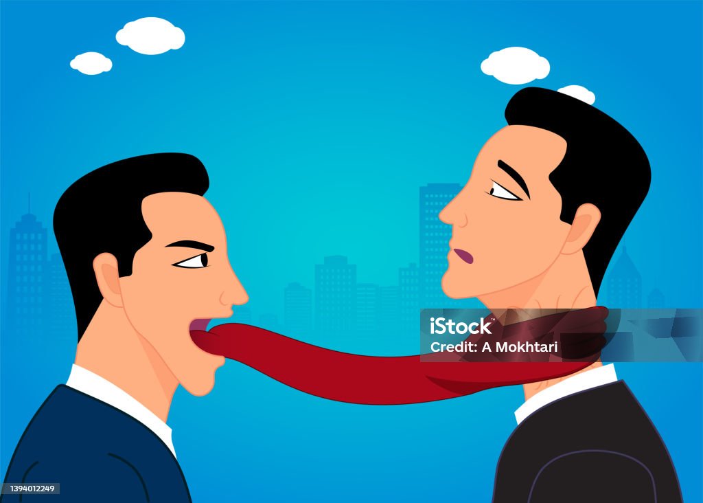 Strangling Reference Strangulation With His Words Stock Illustration - Download Image Now ...