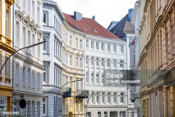 Old House Facades In The City Of Hamburg Germany Stock Photo - Download Image Now - Hamburg - Germany, Old, House