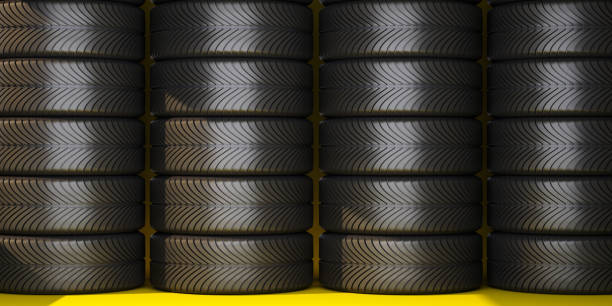 istock stacks of car tires 1394013703