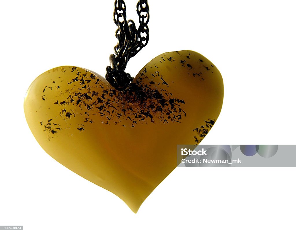 Янтарный сердца - Стоковые фото Белый роялти-фри