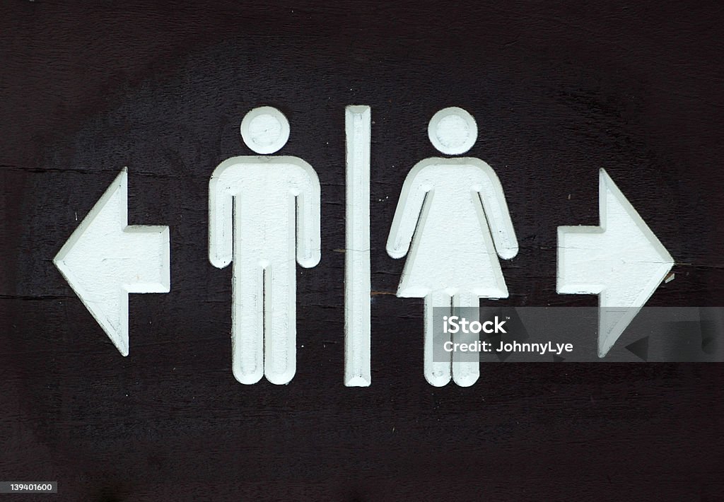 Знак туалета - Стоковые фото Ванная или туалет роялти-фри