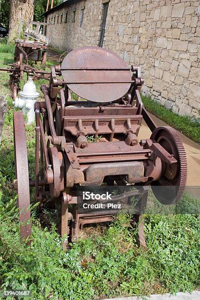 Old Rusty Printing Press Stock Photo - Download Image Now - Antique, Ink, Letterpress