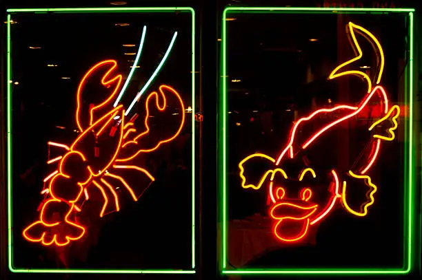 Photo of Neon Seafood Lights