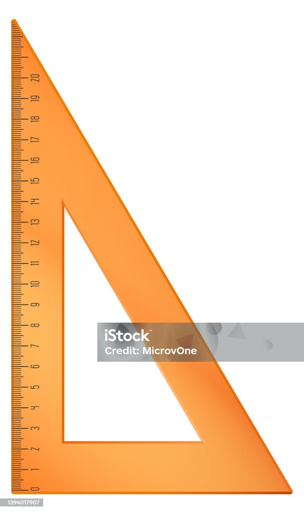 Trang Le Math Ruler Triangle Ruler Geometry School Tool Math Instrument Stock Illustration ...