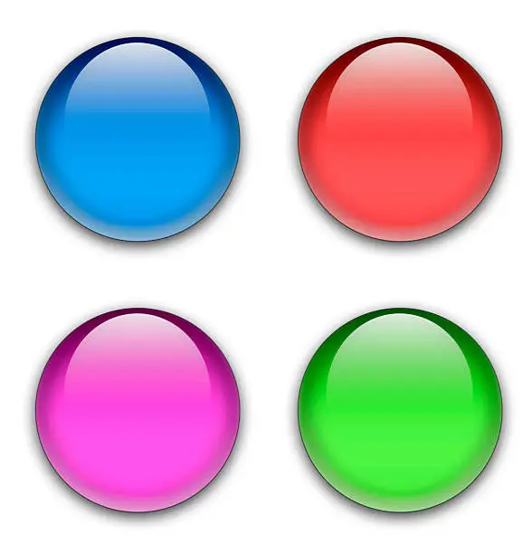 Photo of Aqua buttons - Four colours