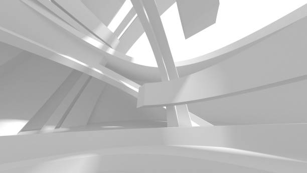 istock Abstract White Architecture Design Concept 1394022141
