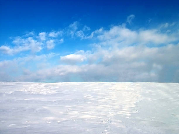 Snow and sky