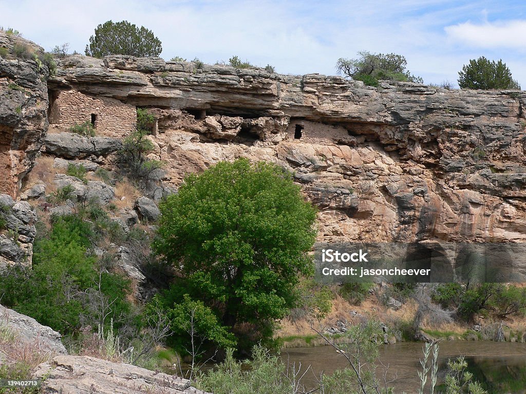 Cliff Dwellings, Montezuma Well Ruins of Sinagua cliff dwelling at Montezuma Well in Montezuma Castle National Monument. Taken 20 May 2005. Adobe - Material Stock Photo