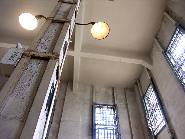 Prison Library stock photo