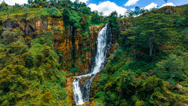 istock Aerial view of Devon Falls, Sri Lanka 1394028059