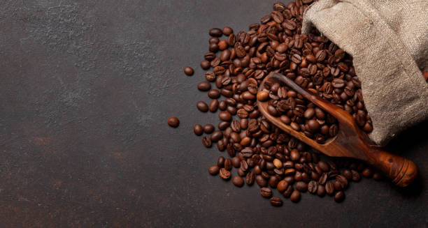 istock Roasted coffee beans in bag 1394028150