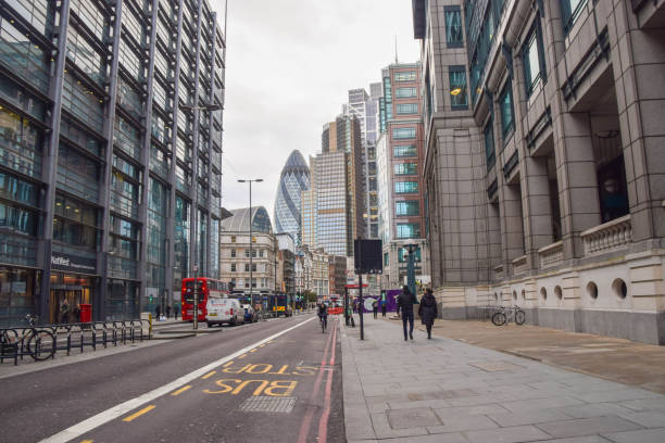 bishopsgate, ciudad de londres, reino unido - tower 42 fotografías e imágenes de stock