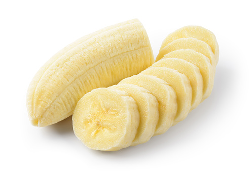 bananas on wood table.