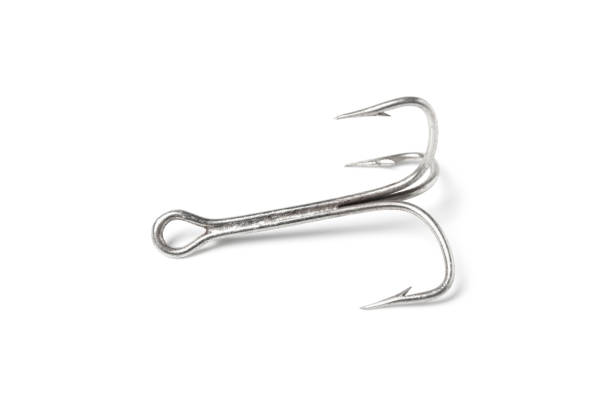 istock Triple fishing hook 1394033194