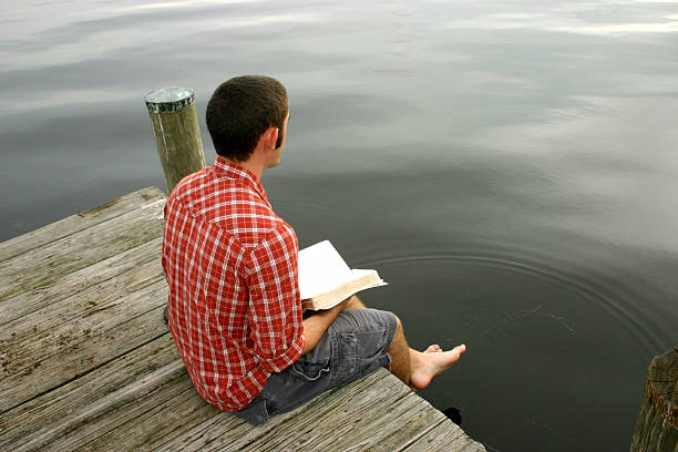 Young Man Reading Bible