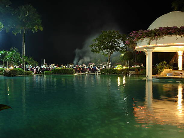 istock BBQ by the pool 139403642