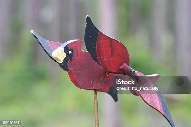 Weathered Cardinal Whirligig Stock Photo - Download Image Now - Bird, Pinwheel Toy, Art And Craft