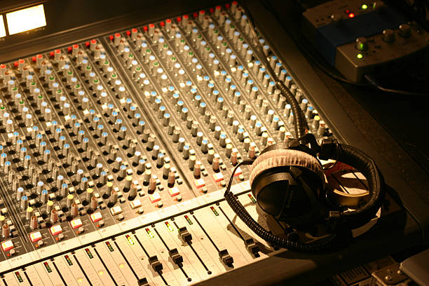 istock Soundmixingtable and Headset 139404882